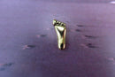 Foot Gold Lapel Pin