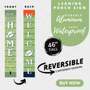 Football Porch Leaner Welcome Sign