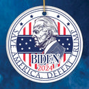 Joe Biden 2024 Presidential Election Ceramic Ornament, Save America