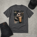 Kids Iced Coffee Opossum T-Shirt, Funny Animal Meme Youth Tee