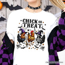 Chick or Treat Chicken T-Shirt, Funny Farmhouse Halloween Tee