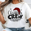 Christmas Crew T‑Shirt, Glitter Santa Hat Tee for Making Memories