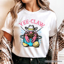 Crawfish Yee-Claw Western Cowboy T-Shirt, Summer Boil Season Tee for Fisherman