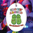 Crocin’ Around The Christmas Tree Joyfully Funny Christmas Ornament