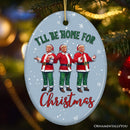 I'll Be Home for Christmas Donald Trump Santa Ornament for Gift and Decor
