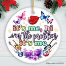 It's Me I'm The Problem Aesthetic Lyric Ornament, Pop Culture Singer Christmas Gift