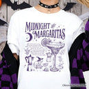 Midnight Margaritas Halloween T-Shirt, Whimsical Tee for Drinking Witches