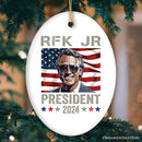 RFK JR for President 2024 Vintage Art Ornament, Robert Kennedy