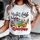 Santa's Favorite Crossing Guard T-Shirt, Merry Christmas School Zone Tee