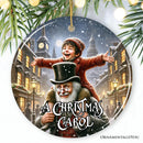 Scrooge and Tiny Tim Ornament, A Christmas Carol Victorian Gift and Tree Decor