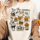 Tis the Season Retro Spooky Halloween T-Shirt, Autumn Vibes Essentials Tee