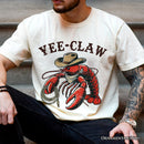 Yee Claw Lobster Western T-Shirt, Funny Cowboy Animal Tee