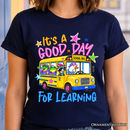 School Bus Good Day for Learning T-Shirt, Funny Back to School Tee