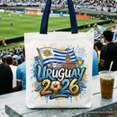 Uruguay 2026 Soccer Cup Global Championship Tote Bag, Fans Football Gift Shopper