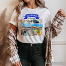 Artistic Alabama State Themes and Landmarks T-Shirt, Tee for History and Travel Lovers