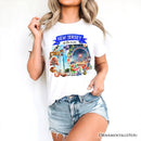 Artistic New Jersey State Themes and Landmarks T-Shirt, Tee for History and Travel Lovers
