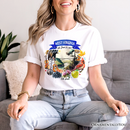 Artistic West Virginia State Themes and Landmarks T-Shirt, Tee for History and Travel Lovers