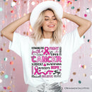 Breast Cancer Awareness Ribbon T-Shirt, In October We Wear Pink Support Tee