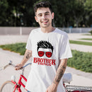 Brother Things Retro T-Shirt, Red Glasses Family Matching Tee