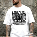 Charlie Kirk American T-Shirt, Made in the USA Memorial Tee Gift