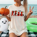 Cute Red Devils and Cats T-Shirt, Vintage Halloween Tee