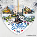 Enchanting Scotland Christmas Ornament, Celtic Culture and Heritage Edinburgh Souvenir and Gift