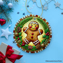 Golden Gingerbread Man Delight Ornament, Radiant Holiday Guardian for Festive Decor