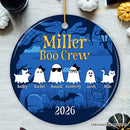 Halloween Ghost Family Members Personalized Ornament, Cute Boo Crew Gift, Spooky Season Home Decor