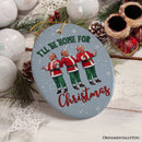 I'll Be Home for Christmas Donald Trump Santa Ornament for Gift and Decor