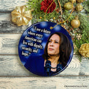 Kamala Harris Hopeful Vision for America’s Future Ornament, Inspirational Gift and Decor