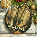 Mystical Congaree National Park Ornament, South Carolina Cypress Swamp Boardwalk Christmas Gift and Forest Wetland Memento