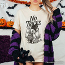 No Tricks Just Treats Dog T-Shirt, Funny Halloween Puppy Tee with Spooky Vibes