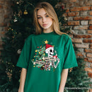 Sorta Merry Christmas Skeleton, Sarcastic Holiday Tee