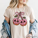 Sweet and Spooky Poison Cherries Halloween T-Shirt, Coquette Skulls Tee
