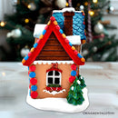 Whimsically Sweet Gingerbread Home Lighted Christmas Decoration, 7" LED Table Figurine Holiday Decor