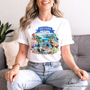 Artistic Nevada State Themes and Landmarks T-Shirt, Tee for History and Travel Lovers