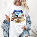 Artistic Oregon State Themes and Landmarks T-Shirt, Tee for History and Travel Lovers