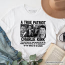 Charlie Kirk American T-Shirt, Made in the USA Memorial Tee Gift