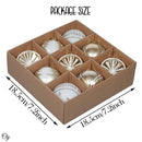 Elegant Gold and Glitter 9 Piece Christmas Ornament Set