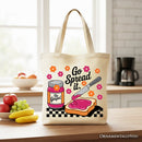 Go Spread It Christian Tote Bag, Cute Gospel Jam and Toast Gift Shopper