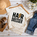 Hairdresser Leopard Lightning T-Shirt, Retro Stylist Tee