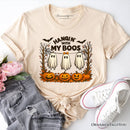 Hanging with My Boos Ghost T-Shirt, Funny Halloween Spooky Season Tee