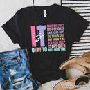 It's Okay To Mental Health T-Shirt, White and Black Tee with Positive Affirmations