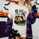 Monster Peep Show Pin-Up T-Shirt, Retro Horror Halloween Tee