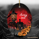 Personalized Witch Halloween Themed Women's Ornament