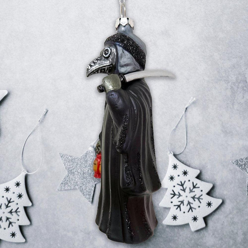 Plague Doctor Glass Christmas Ornament