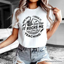 Some Days I Rock It Some Days It Rocks Me T-Shirt, Funny Tee for Fun Teachers