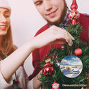 White Sands National Park Scenic Ceramic Ornament, New Mexico Souvenir Christmas Decoration