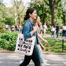 I’m Nicer Than My Face Looks Sarcastic Tote Bag, Relatable Checkered Gift Shopper