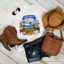 Artistic North Dakota State Themes and Landmarks T-Shirt, Tee for History and Travel Lovers